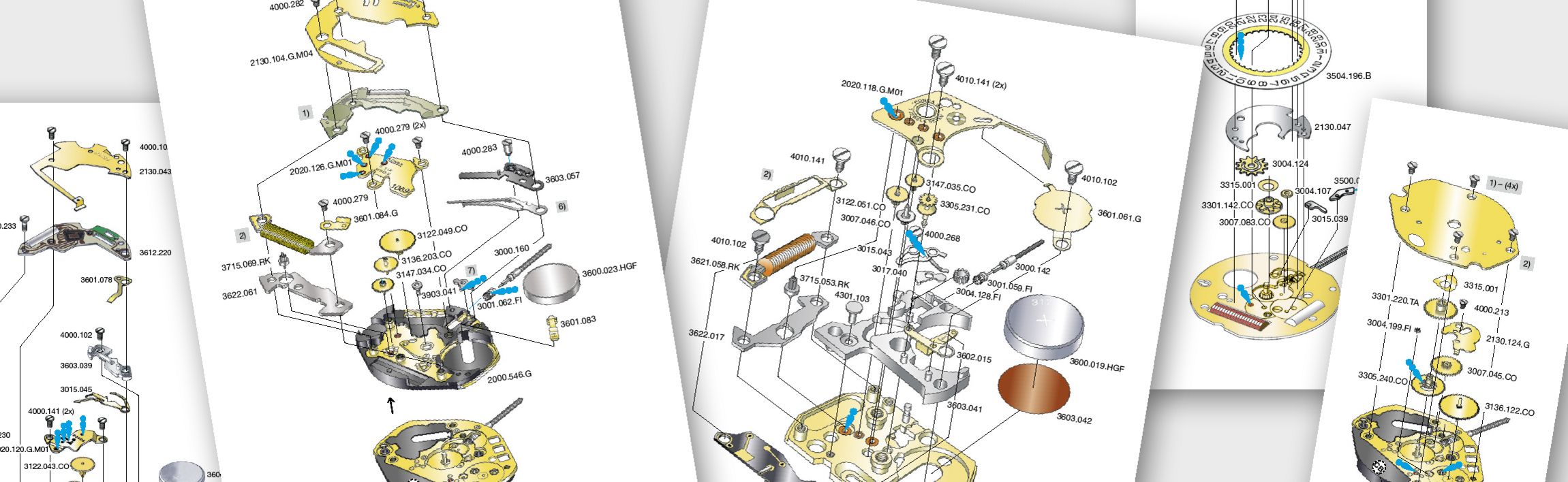 Instructions techniques de mouvements Ronda Instructions techniques de tous les mouvements Ronda actuellement disponibles